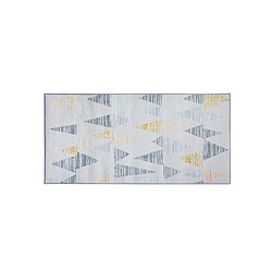 Acheter Beliani Tapis 150 x 80 cm gris et jaune YAYLA