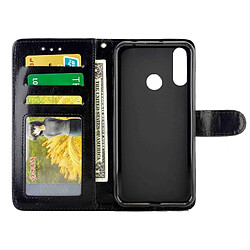 Avis Wewoo Housse Coque Pour LG W30 Crazy Horse Texture de protection en cuir à rabat horizontal avec support et fentes cartes et portefeuille et cadre photo noir