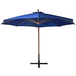 Avis Maison Chic Parasol Jardin | Parasol suspendu avec mat Bleu azuré 3,5x2,9 m Bois de sapin - GKD55592