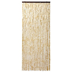 Acheter Decoshop26 Rideau contre insectes moustiquaire Beige 90x220 cm Chenille DEC022185