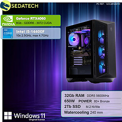 Sedatech PC Gamer • Intel i5-14400F • RTX4060 • 32Go DDR5 • 2To SSD M.2 • Windows 11