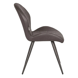 Avis LABEL51 Chaises à manger lot de 2 Sil 51x64x87 cm anthracite