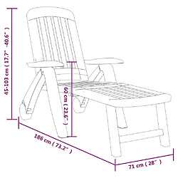 vidaXL Chaise longue pliable polypropylène vert pas cher