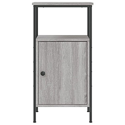 Maison Chic Table de chevet, Table de Nuit pour chambre salon sonoma gris 41x31x80 cm bois d'ingénierie pas cher