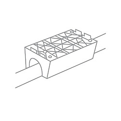 Festool Patin profilé à fixation Velcro 80 x 133 mm rayon 18 mm concave pour ponceuse linéaire FES0205 Référence FES086