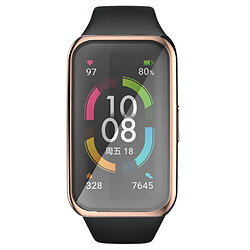 Coque en TPU électroplaqué or rose pour votre Huawei Band 6 Pro/6/Honor Band 6