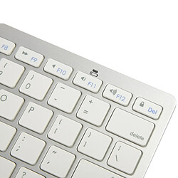 Acheter Wewoo Clavier QWERTY blanc pour iPad Air 2 / Air / 6 / 5 / mini 1/2/3 / 3 / iPad, iPhone 4 et 4S / 3G, Sony PS3, Smart téléphones BK3001 Ultra-mince Bluetooth 3.0 ABS