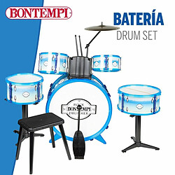 Avis Batterie musicale Bontempi Bleu Plastique 85 x 68 x 65 cm (9 Pièces) (2 Unités)