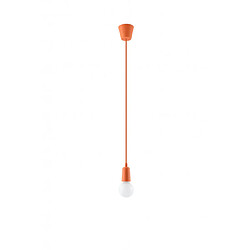 Luminaire Center Suspension DIEGO PVC orange 1 ampoule