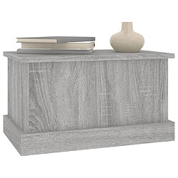 Avis vidaXL Boîte de rangement sonoma gris 50x30x28 cm bois d'ingénierie