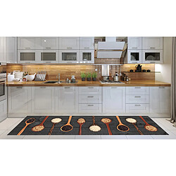 Alter Tapis de cuisine, 100% Made in Italy, Tapis antitache avec impression numérique, Tapis antidérapant et lavable, Modèle Ernesto, 280x52 cm