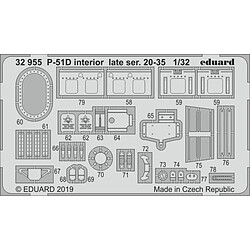 P-51D interior late ser. 20-35 f. Tamiya - 1:32e - Eduard Accessories