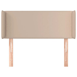 Avis Maison Chic Tête de lit scandinave avec oreilles,meuble de chambre Cappuccino 103x16x78/88 cm Similicuir -MN41859