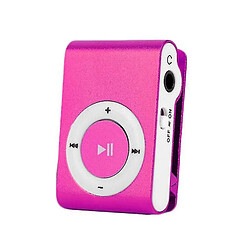 Universal (Rose) Portable Mini MP3 Clip Clip USB Play Micro SD Card Media Music Players