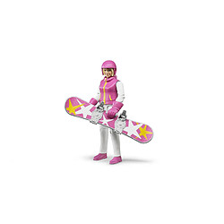 Bruder Femme en Snowboard avec Accessoires