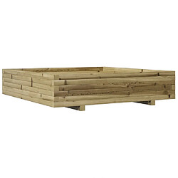 vidaXL Jardinière 110x110x26,5 cm bois de pin imprégné