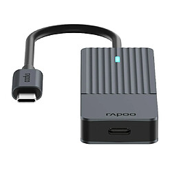 Rapoo Hama USB-C Hub USB-C auf USB-A und USB-C, grau pas cher