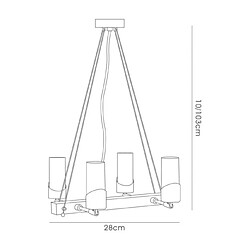 Acheter Luminaire Center Suspension Kopus Chrome poli