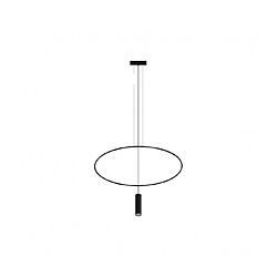 Luminaire Center Plafonnier Holar Modern Acier Noir 1 ampoule 150cm