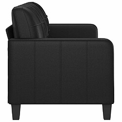 Acheter Maison Chic Canapé à 3 places,Canapé droit,Sofa de Salon,Banquette Noir 180 cm Similicuir -GKD798167