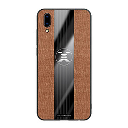 Wewoo Coque Souple Pour Vivo Y93 XINLI étui de protection TPU antichoc Texture Brown