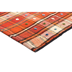 Vidal Tapis de laine 216x130 rouge Jajim pas cher