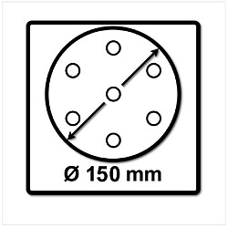 Festool STF D150/16 Abrasifs Ø150 mm P150 GR / 100 Pièces ( 496980 )