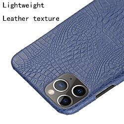 Acheter Wewoo Coque Rigide Pour iPhone 11 Pro Crocodile antichoc Texture PC + Etui PU Bleu