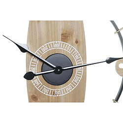 Avis Look & Feel Horloge Murale DKD Home Decor Naturel MDF Blanc Fer (61 x 4,5 x 66 cm)