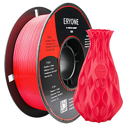 None ERYONE PLA+ Filament pour imprimante 3D 1 kg (2,2 lbs)/bobine - Rouge