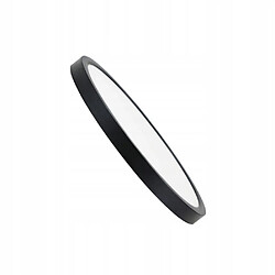 NETTLIFE Plafonnier LED plat 18 cm - 15 W, Noir, 4000 K - Éclairage moderne cuisine, couloir, chambre