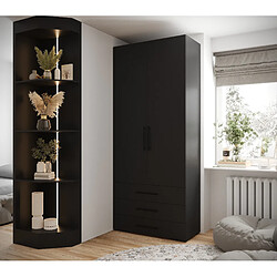 Abiks Meble Armoire Inova 3 236,7/100/47 (nero/nero)