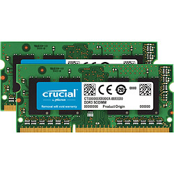 Crucial CT2KIT102464BF160B Mémoire PC 16Go (2x8Go) DDR3 1600MHz CL11 Vert