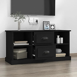 Avis Maison Chic Meuble TV scandinave - Banc TV pour salon noir 99,5x35,5x48 cm bois d'ingénierie -MN51993