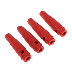 Acheter Set 4pcs musical audio haut-parleur câble fil banane connecteur 50mm rouge