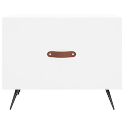 Acheter vidaXL Table basse blanc 50x50x40 cm bois d'ingénierie