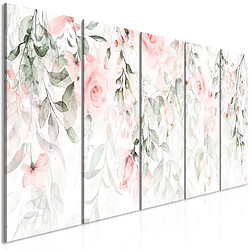 Artgeist Tableau - Waterfall of Roses (5 Parts) Narrow - First Variant