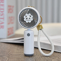 (Blanc) Ventilateur Petit Chargeur Usb Portatif Puissant Brise De Refroidissement Portable Avec Porte-Clés