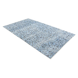 Vidal Tapis de laine 257x130 Bleu Ultra Vintage