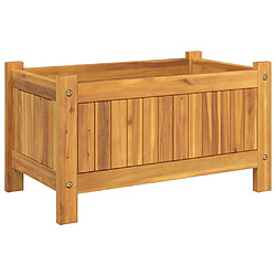 Acheter vidaXL Jardinière avec doublure 54x31x30 cm bois massif d'acacia