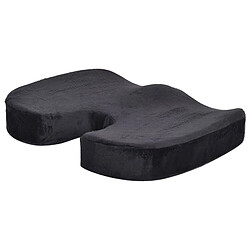 Wewoo Coussin de fesses de santé de voiture anti-hémorroïdes de mousse de mémoire de rebond en forme de Wtaille 45x35x7cm noir