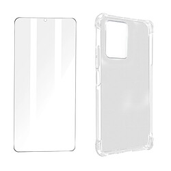 Avizar Pack Protection Vivo Y21, Y21s et Y33s Coque Souple et Verre Trempé transparent