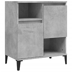 Acheter vidaXL Buffets 3 pcs gris béton 60x35x70 cm bois d'ingénierie