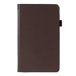 Etui en PU café pour votre Samsung Galaxy Tab A 8.0 Wi-Fi (2019) SM-T290