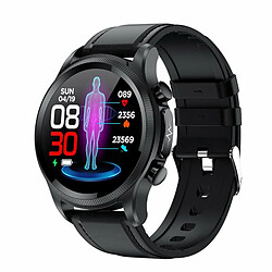 E400 Montre Intelligente Ecg Ppg Surveillance De L'Oxygène Sanguin Ip68 Étanche Smartwatch Ceinture Bleue Avec Support