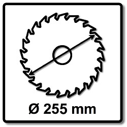 Makita MAKBLADE Lame de scie circulaire pour bois 255 x 30 x 2,1 mm, 48 dents ( B-32699 )