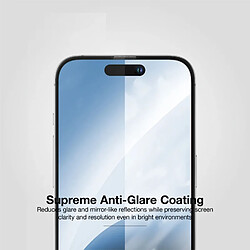 Acheter Evelatus Full Cover 2.5D Glass pour Apple iPhone 15 Plus Antistatique / Colle Japon Noir