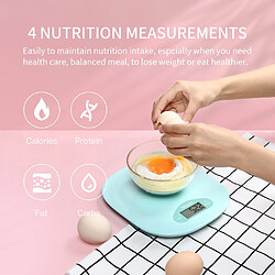 Avis Universal Balance de cuisine intelligente Mesure de pesage des aliments Balance nutritionnelle 5 kg Application Bluetooth Enregistrement de pesage Journal de suivi