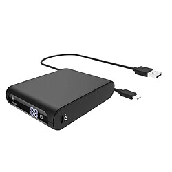 Tiger Powerbank 10000mAh Power Delivery Quick Charge avec 2 Câbles USB-C Noir