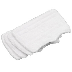 vhbw Lot de 4 Lingettes (tissu en microfibres) comme Dirt Devil 0333001 balai vapeur, serpillière